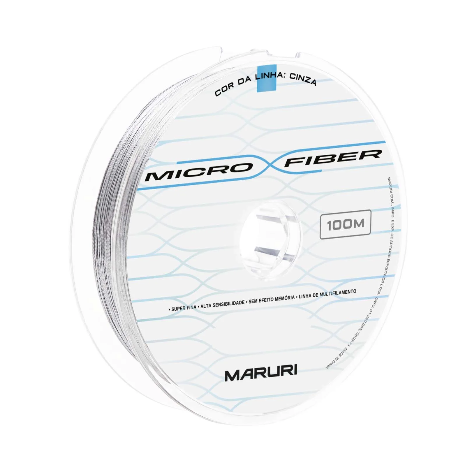 Linha Multifilamento Maruri Micro Fibra 4X Cinza – 0.08mm – 8 lb