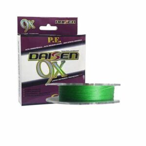 Linha Multifilamento Daisen 9X Verde – 0.37mm – 60 lb – 100 metros