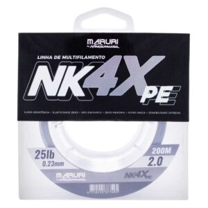 Linha Multifilamento Maruri Nakamura Nk 4X Cinza – 0.50mm – 58 lb – 200 metros