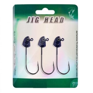 Jig Head Maruri MR15 - 15g - Azol 5/0 - Azul Marinho - 3 unidades