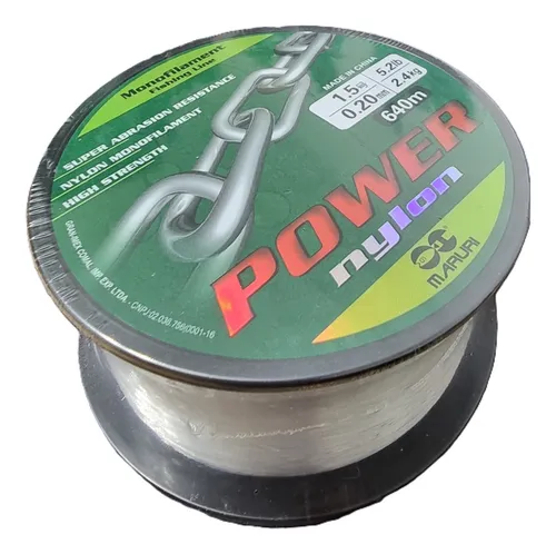 Linha Maruri Power Nylon 0.20mm - 5.2 lb - 640m - Imagem 3