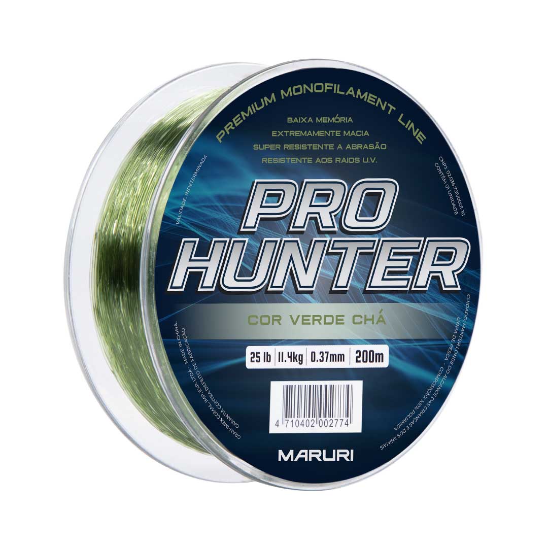 Linha Maruri Pro Hunter - Verde Chá - 0.18mm - 8 lb - 200m