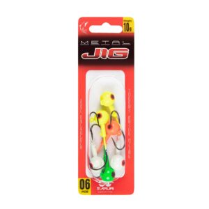 Jig Head Maruri - Metal Colors - 15g - Anzol 3/0 - Cartela com 6