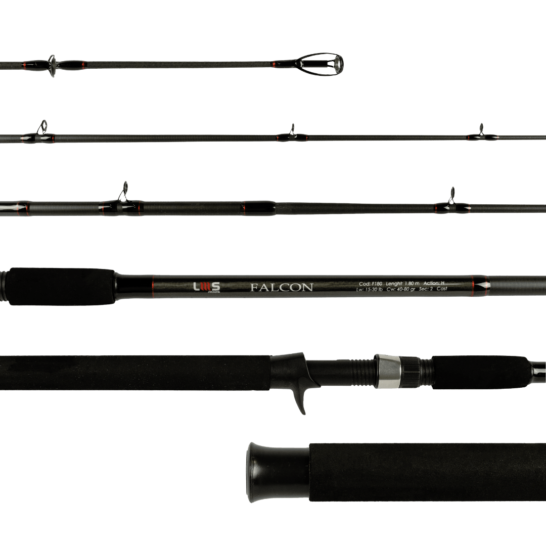 Vara Lumis Falcon C612 – 186cm – 15–30 lb – 2 Partes – 200g – Ação Rápida