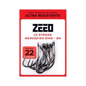 Anzol Maruseigo Ring BN 2x Strong - Zeeo - N°18 - 10 unidades