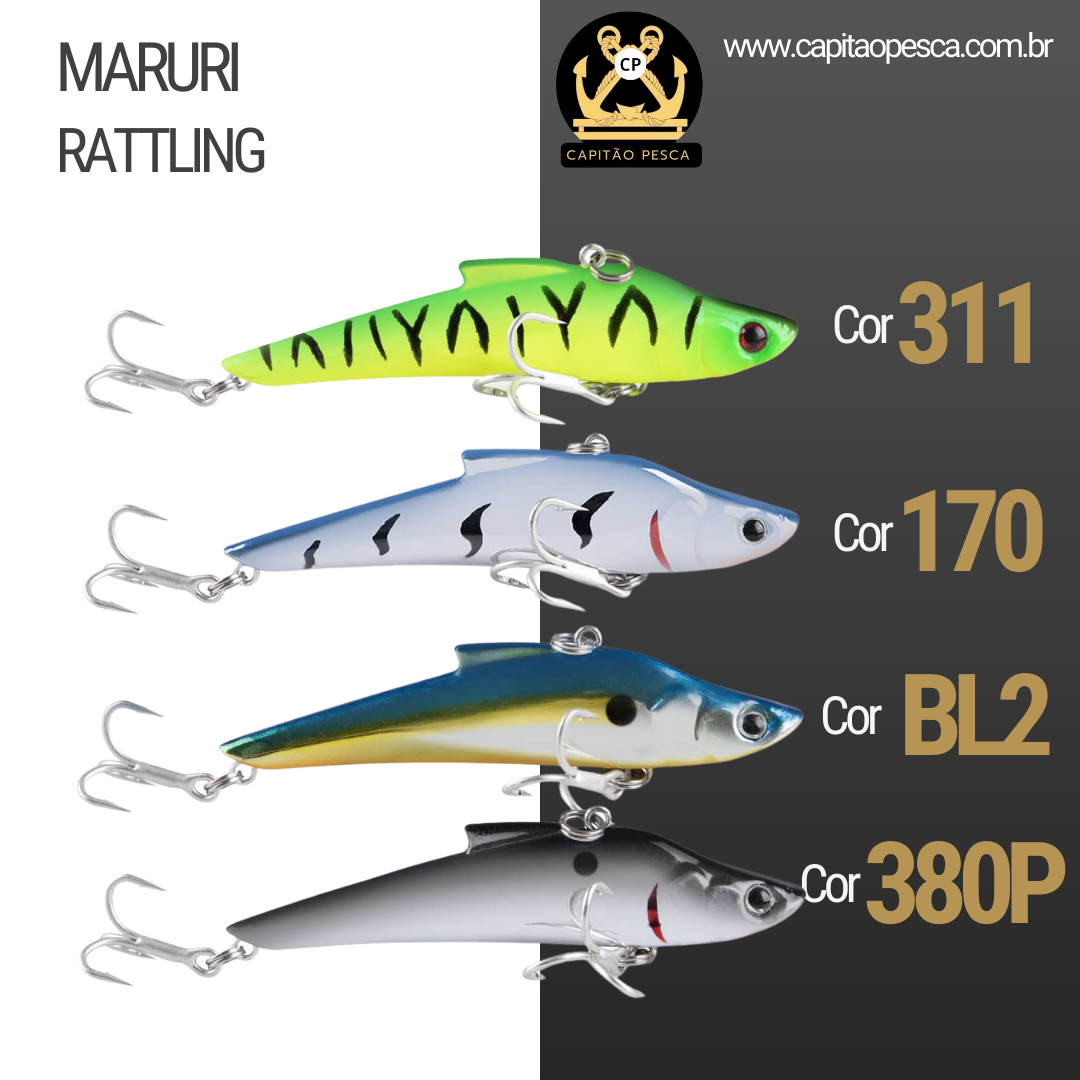 Isca artificial Rattling 85S - Maruri - 8.5cm - 18g - Ação Fundo (sinking) - Cor 170 - Imagem 2