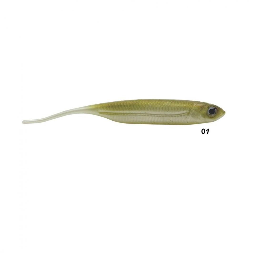 Isca artificial Soft Bait Shad W189 - Maruri - 10cm - 6 unidades + 2 jigs - Ação Fundo - Cor 01 - Imagem 2