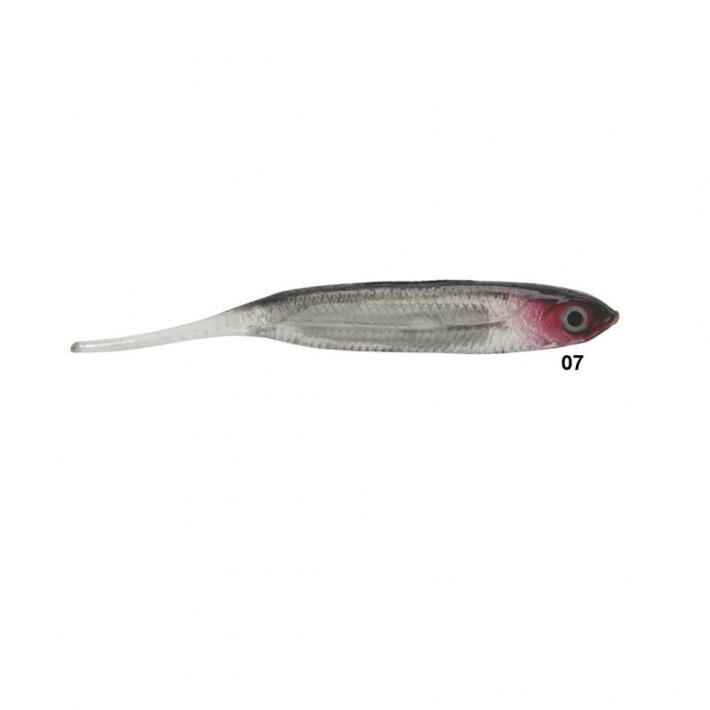 Isca artificial Soft Bait Shad W189 - Maruri - 10cm - 6 unidades + 2 jigs - Ação Fundo - Cor 07 - Imagem 3