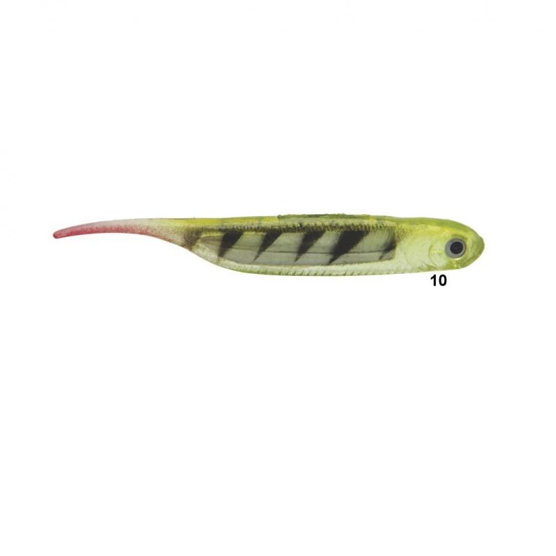 Isca artificial Soft Bait Shad W189 - Maruri - 10cm - 6 unidades + 2 jigs - Ação Fundo - Cor 10 - Imagem 3