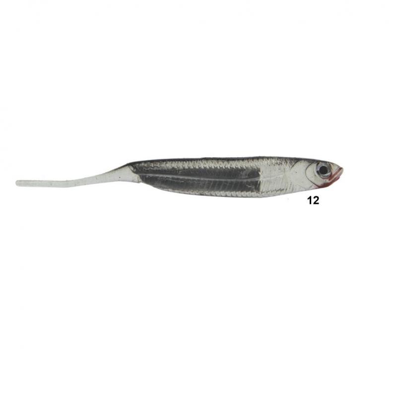 Isca artificial Soft Bait Shad W189 - Maruri - 10cm - 6 unidades + 2 jigs - Ação Fundo - Cor 12 - Imagem 2