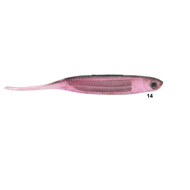 Isca artificial Soft Bait Shad W189 - Maruri - 10cm - 6 unidades + 2 jigs - Ação Fundo - Cor 14 - Imagem 2