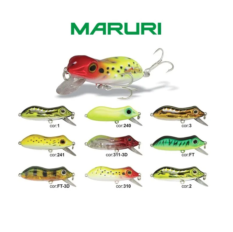 Isca artificial Perereca 60F - Maruri - 6cm - 12g - Ação Meia-Água (floating) - Cor 1 - Imagem 2