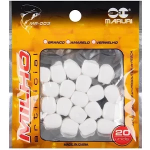 Isca artificial Milho MR003 - Maruri - Branco - 20 unidades