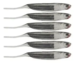 Isca artificial Soft Bait Shad W189 - Maruri - 10cm - 6 unidades + 2 jigs - Ação Fundo - Cor 12