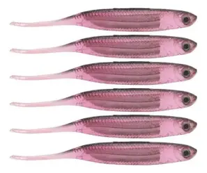 Isca artificial Soft Bait Shad W189 - Maruri - 10cm - 6 unidades + 2 jigs - Ação Fundo - Cor 14