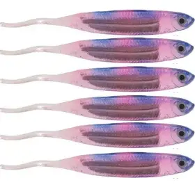 Isca artificial Soft Bait Shad W189 - Maruri - 10cm - 6 unidades + 2 jigs - Ação Fundo - Cor 09