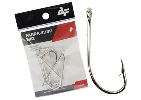 Anzol Farpa 4330 NIQ - Albatroz Fishing - N°1 - 21 Unidades - Imagem 3