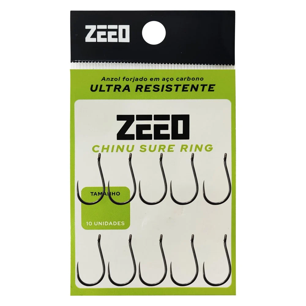 Anzol Chinu Sure Ring - Zeeo - N°1 - 10 unidades - Imagem 3