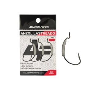 Anzol Lastreado - Albatroz Fishing - Chumbo 10g - Anzol N°4/0 - 3 unidades