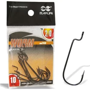 Anzol Worm BN - Maruri - N°4/0 - 10 unidades