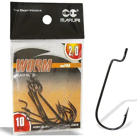 Anzol Worm BN - Maruri - N°4/0 - 10 unidades