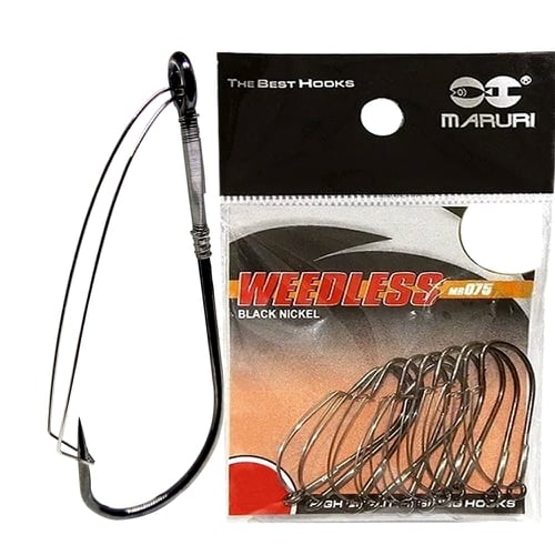 Anzol Weedless anti-enrosco Maruri - N°2/0 - 10 unidades