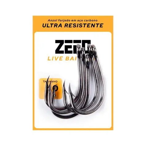 Anzol Live Bait BN - Zeeo - N°1/0 - 10 unidades