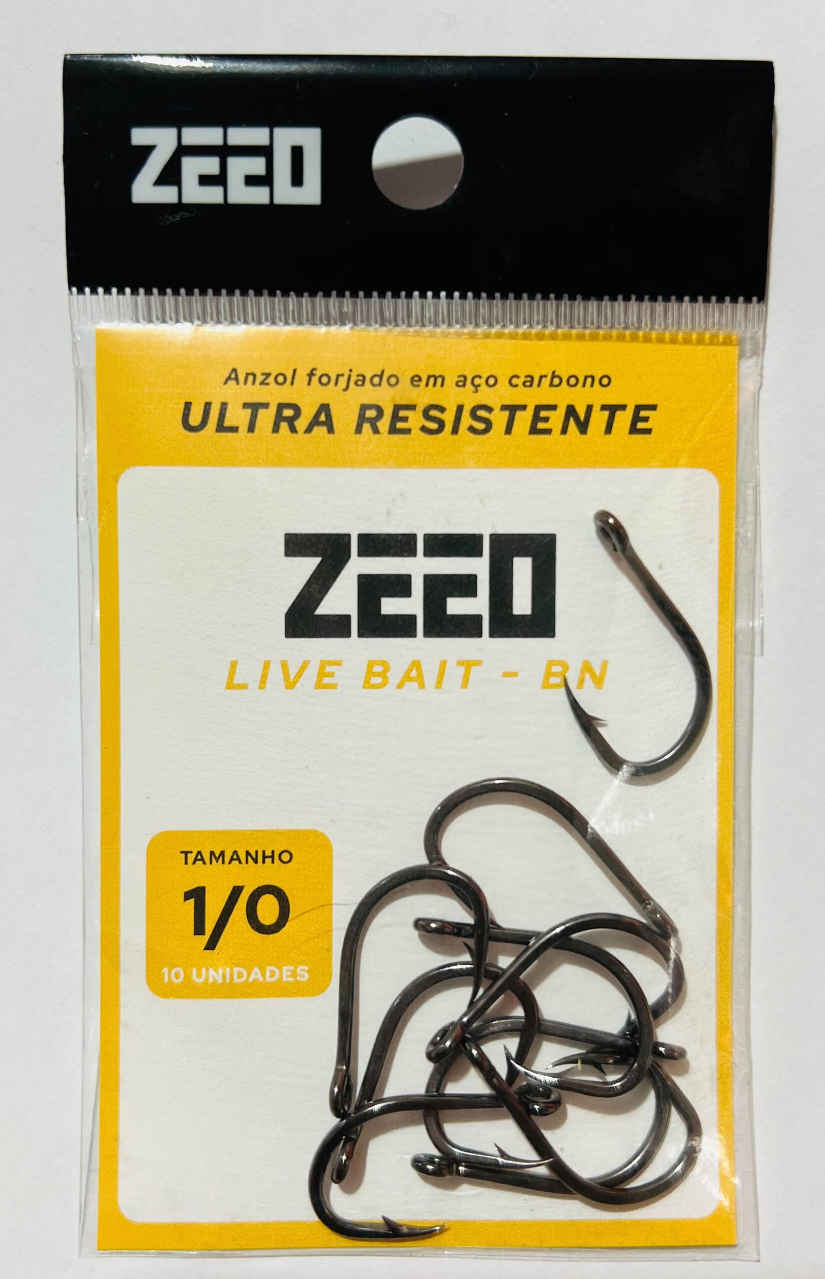 Anzol Live Bait BN - Zeeo - N°1/0 - 10 unidades - Imagem 2