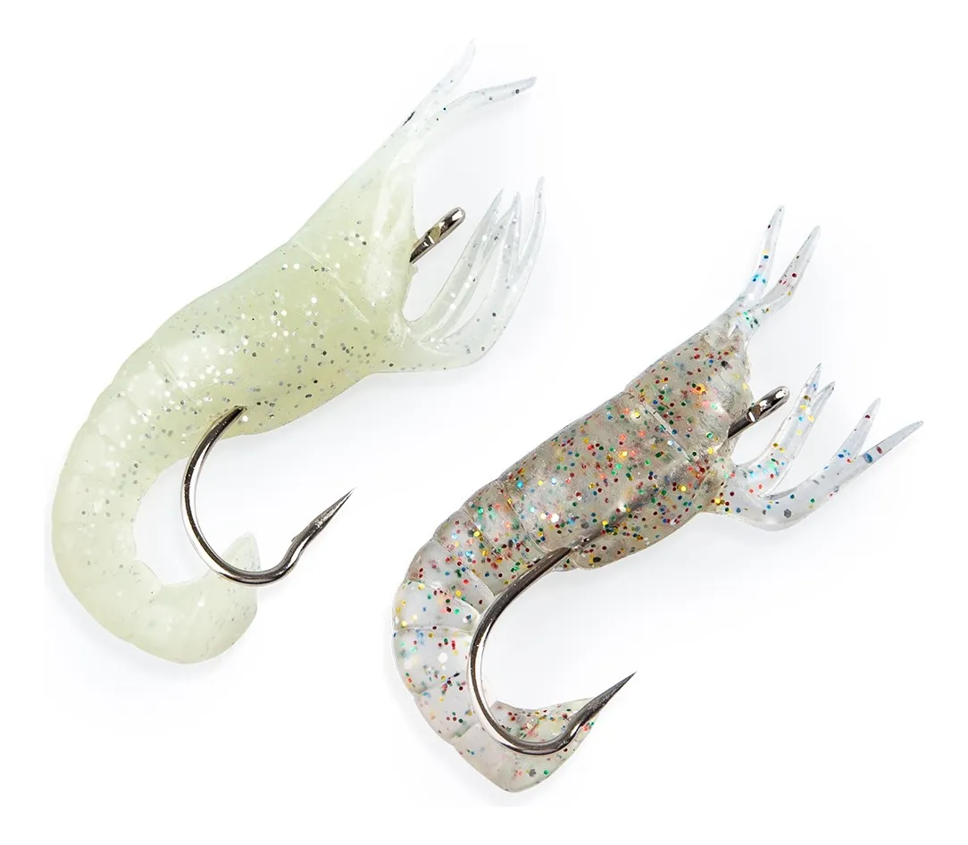 Isca artificial Camarão Shrimp W025 - Maruri - 7cm - 2 unidades (com anzóis)