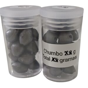 Chumbo de pesca Oliva Mini - 1.5g - Pote 30g