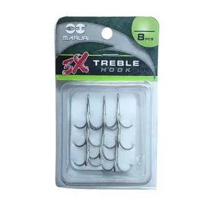 Garatéia 3x Treble Hook - Maruri - N°08 - 8 unidades