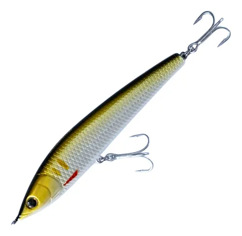 Isca artificial Carolina 100 - Maruri - 10cm - 9.3g - Ação Superfície - Cor 150