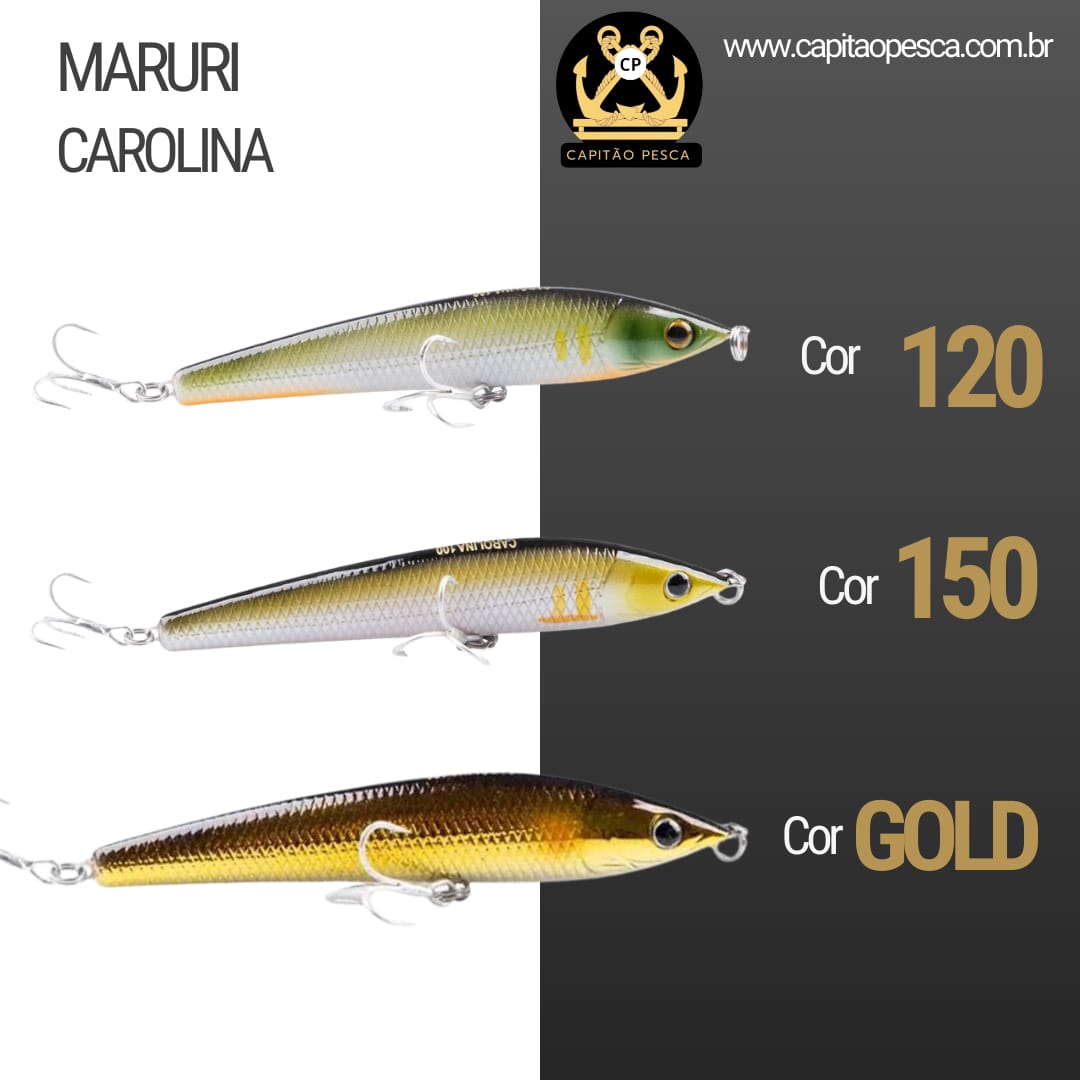 Isca artificial Carolina 100 - Maruri - 10cm - 9.3g - Ação Superfície - Cor 150 - Imagem 2