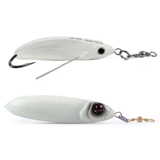 Isca artificial Colher 70S - Maruri - 7cm - 14g - Ação Fundo (sinking) - Cor OSSO