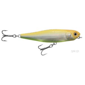 Isca artificial Dog Walking 90 - Strike Pro - 9cm - 12.7g - Ação Superfície Popper - Cor X19