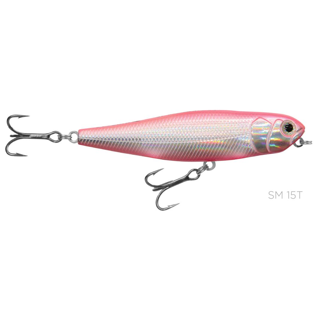 Isca artificial Dog Walking 90 - Strike Pro - 9cm - 12.7g - Ação Superfície Popper - Cor SM15T