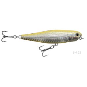 Isca artificial Dog Walking 90 - Strike Pro - 9cm - 12.7g - Ação Superfície Popper - Cor SM23