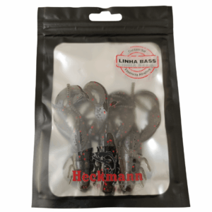 Isca artificial Lagostim - Heckmann - 7.5cm - 3 unidades - Ação Fundo - Cor Esmeralda
