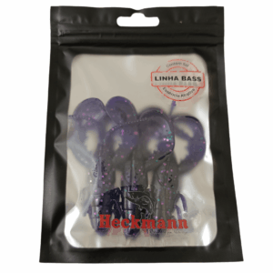 Isca artificial Lagostim - Heckmann - 7.5cm - 3 unidades - Ação Fundo - Cor Violeta Escuro