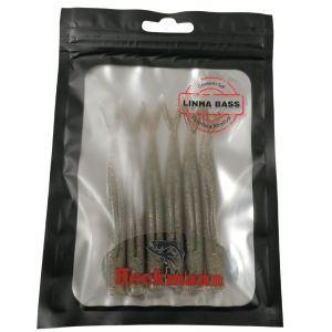 Isca artificial Manjuba 9cm - Heckmann - 6 unidades - Ação Fundo - Cor Oliva