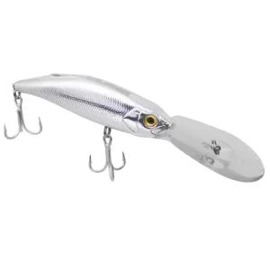Isca artificial Super Deep 90F - Maruri - 9cm - 17g - Ação Fundo (floating) - Cor CROMO