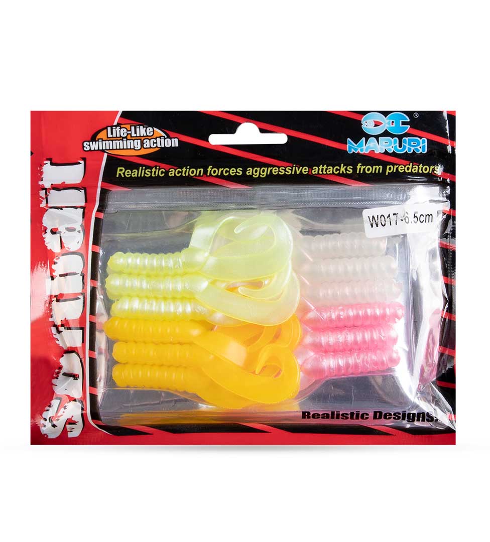 Isca artificial Grub W017 - Maruri - 6.5cm - Ação Fundo - 12 unidades