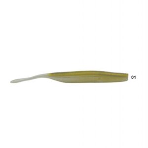 Isca artificial Soft bait Shad W182 - Maruri - 10cm - 6 unidades + 2 jigs - Ação Fundo - Cor 01