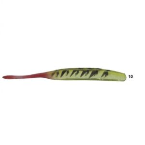 Isca artificial Soft bait Shad W182 - Maruri - 10cm - 6 unidades + 2 jigs - Ação Fundo - Cor 10