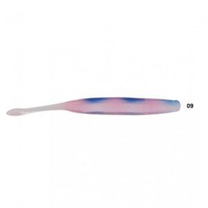 Isca artificial Soft bait Shad W182 - Maruri - 10cm - 6 unidades + 2 jigs - Ação Fundo - Cor 09