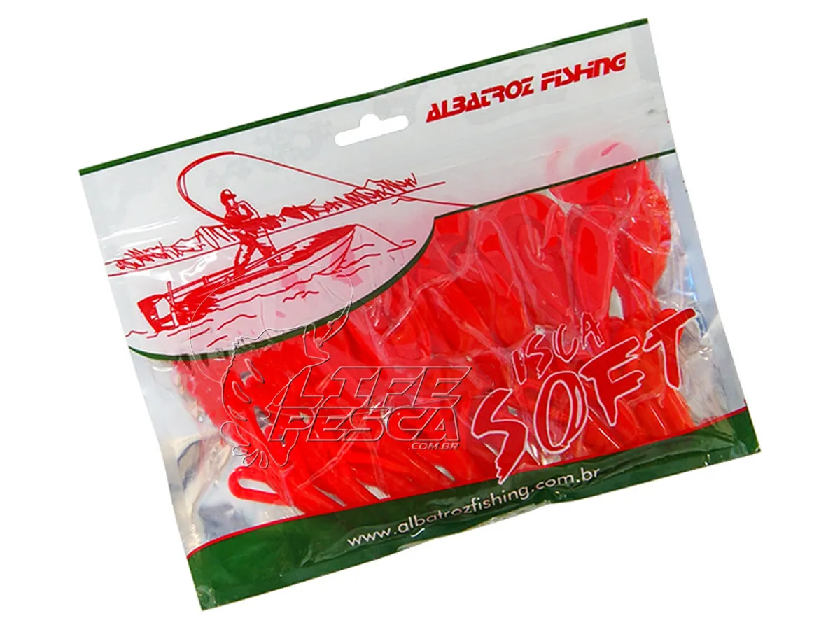 Isca artificial Soft Bailarina - Albatroz Fishing - 10cm - 7g - 12 unidades - Cor 47