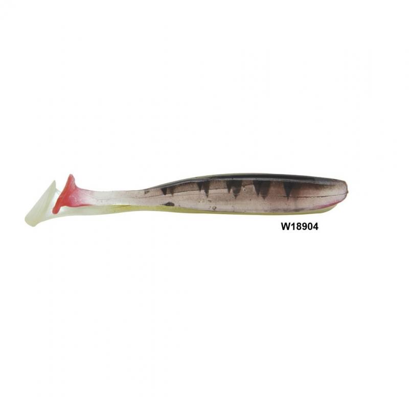 Isca artificial Soft Bait Shad W201 - Maruri - 9.5cm - 6 unidades + 2 jigs - Ação Fundo - Cor 04