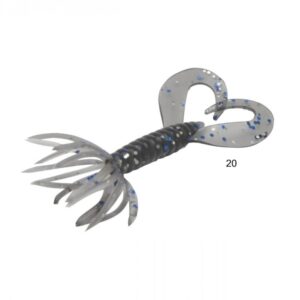 Isca artificial Soft Bait Shad W197 - Maruri -  7cm - 6 unidades + 2 Jigs - Ação Fundo - Cor 20