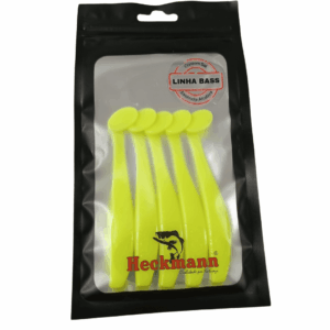 Isca artificial Sashimi 6cm - Heckmann - 5 unidades - Ação Fundo - Cor Amarelo Siciliano
