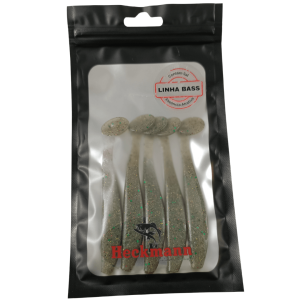 Isca artificial Sashimi 9cm - Heckmann - 5 unidades - Ação Fundo - Cor Oliva